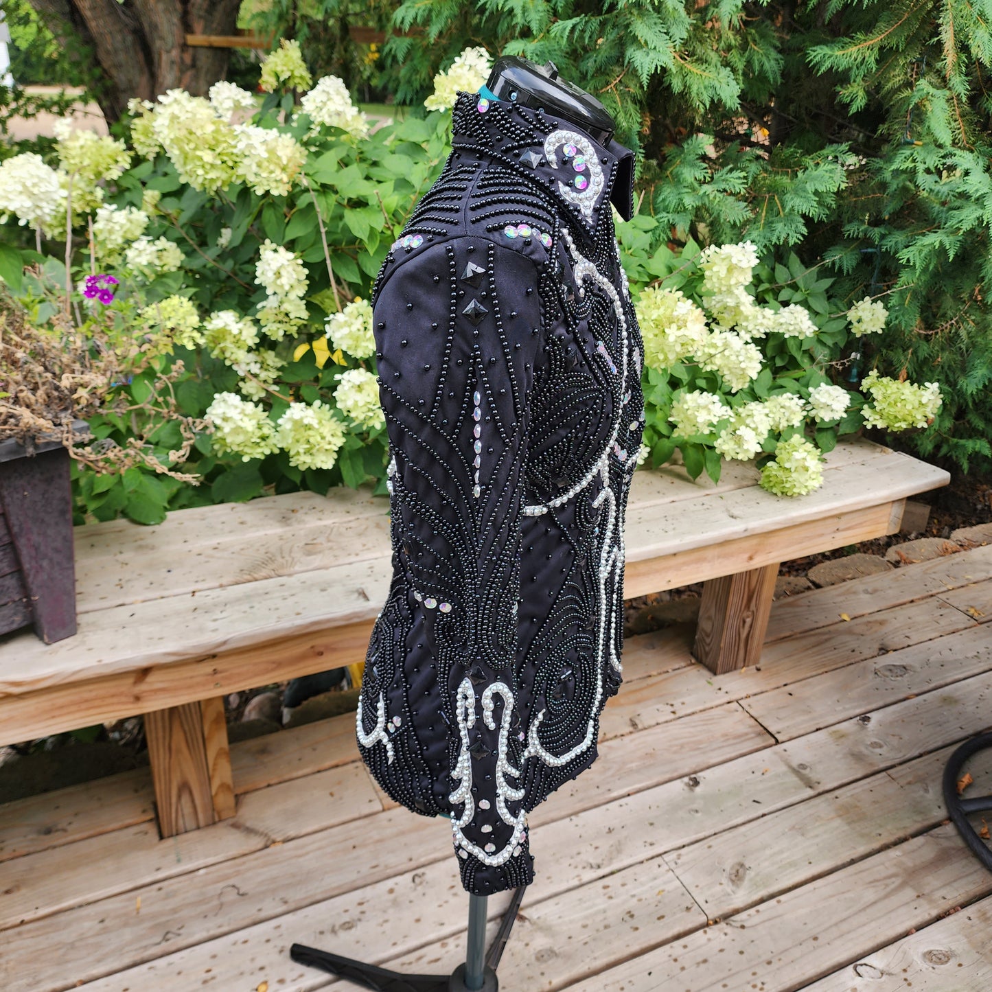 A XS Black & Silver Showmanship jacket