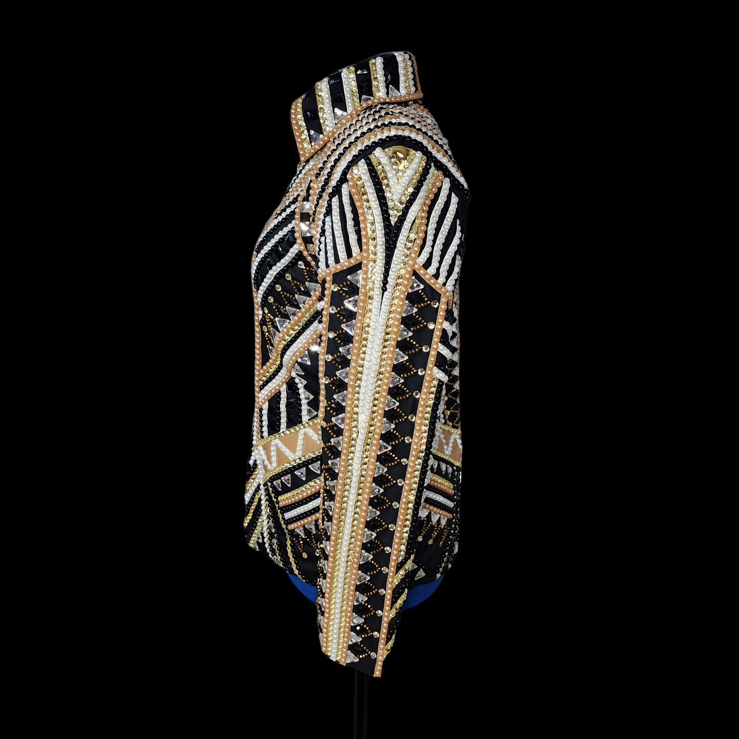 CUSTOM ORDER Black base Showmanship jacket