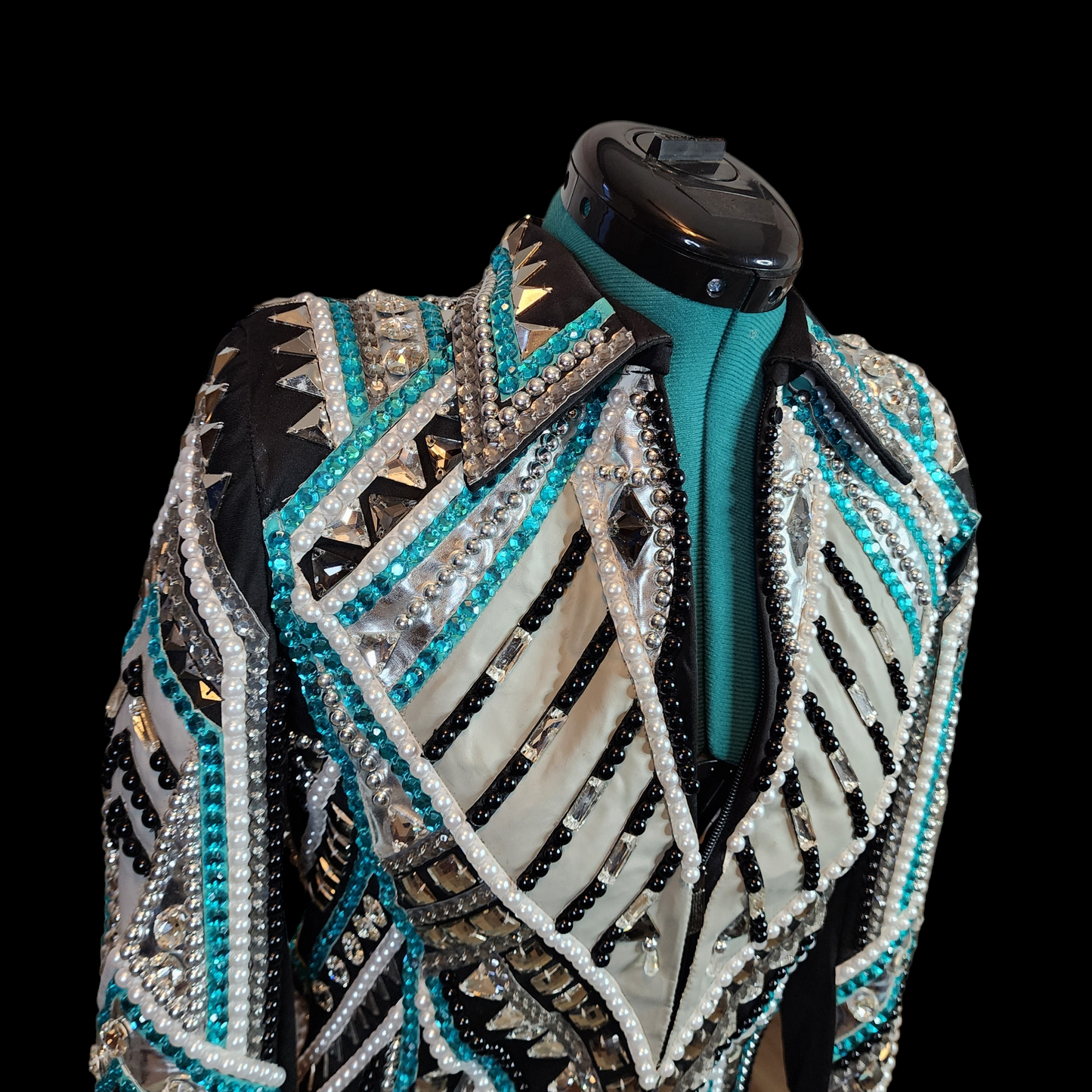 A XS Teal & grey showmanship jacket