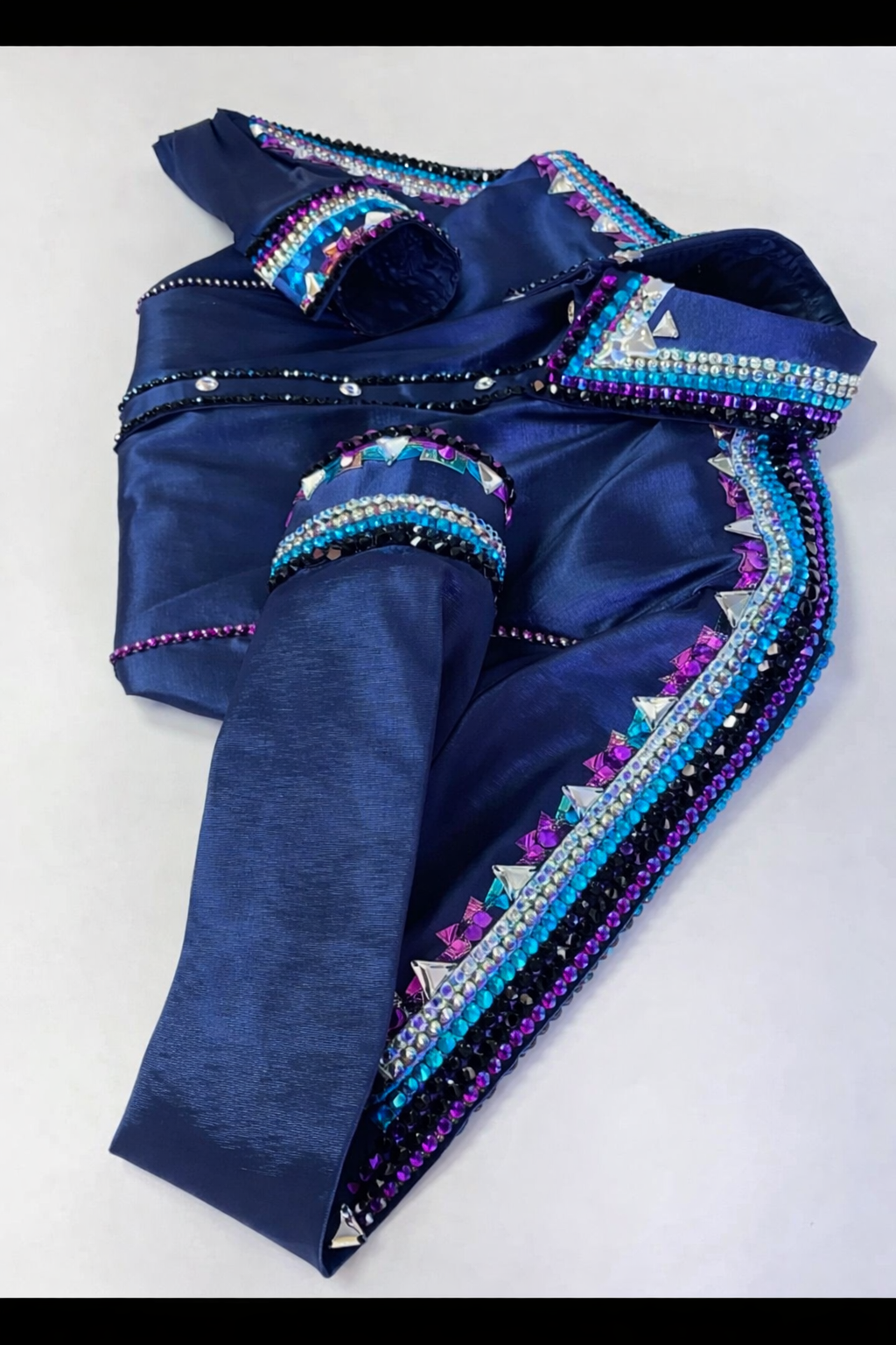 CUSTOM ORDER Navy blue & purple day shirt