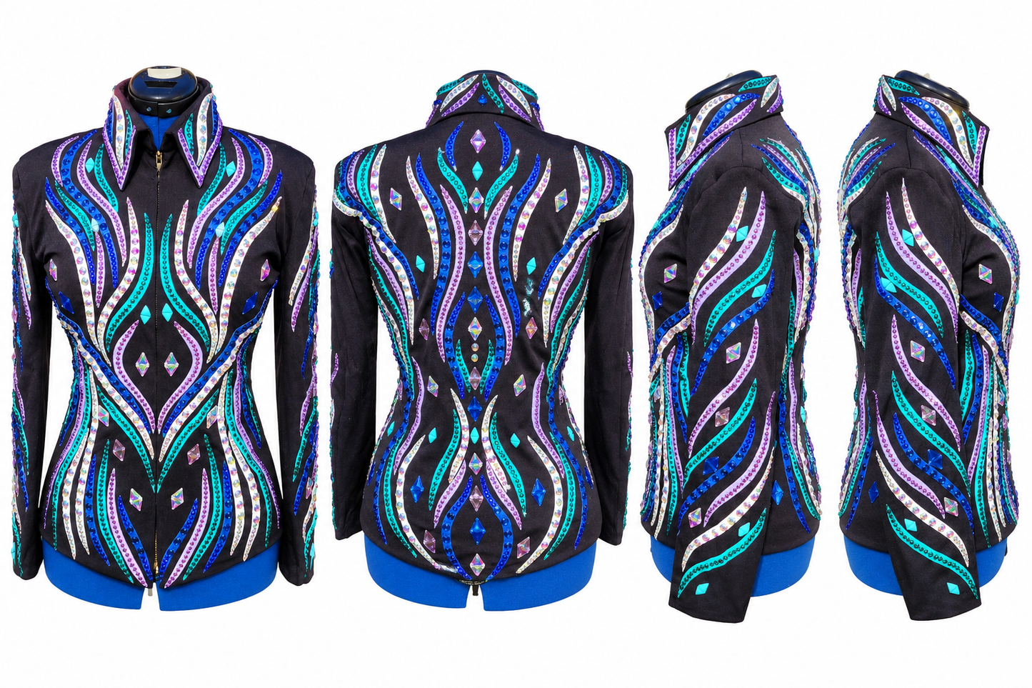Large Black stretch showmanship jacket