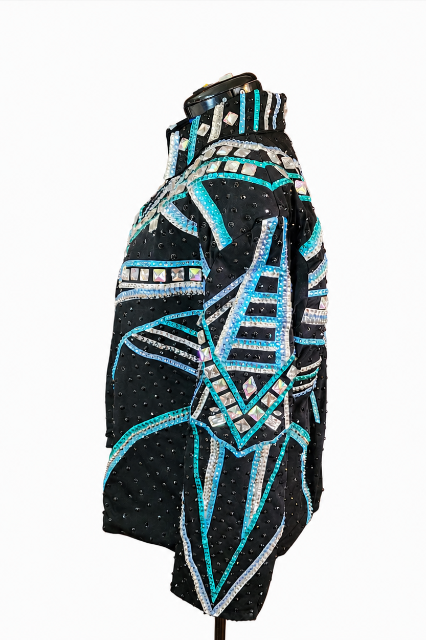Plus Size Black Showmanship Jacket