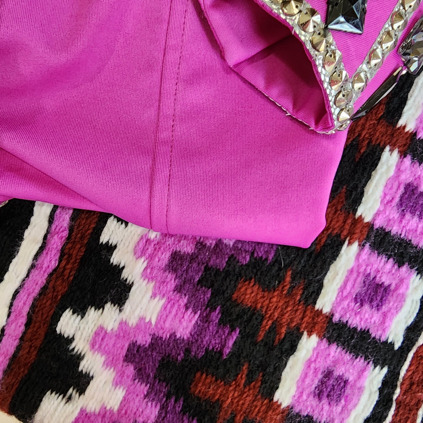 D Small purplish pink sheer sleeve day shirt