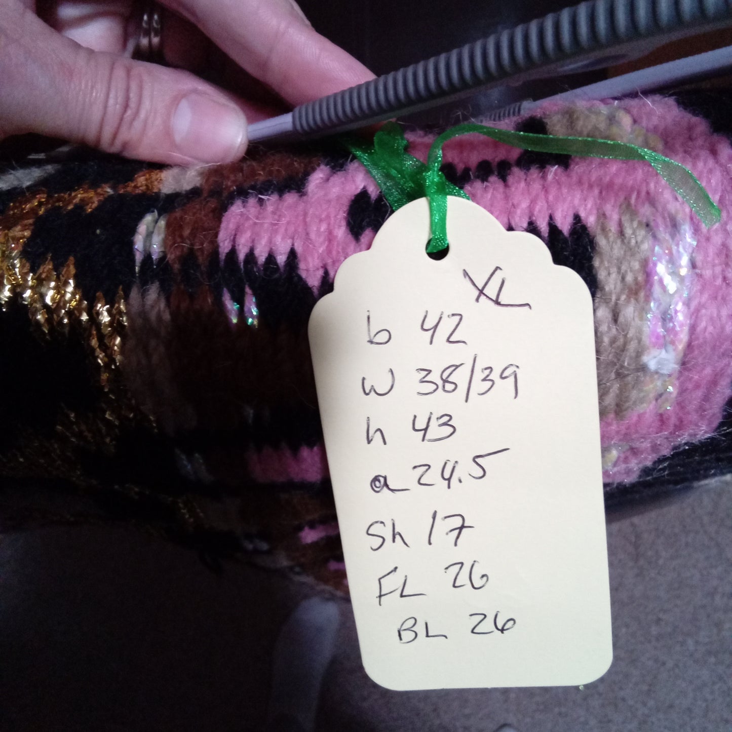 CUSTOM Pink Gold Copper Black Horsemanship Top