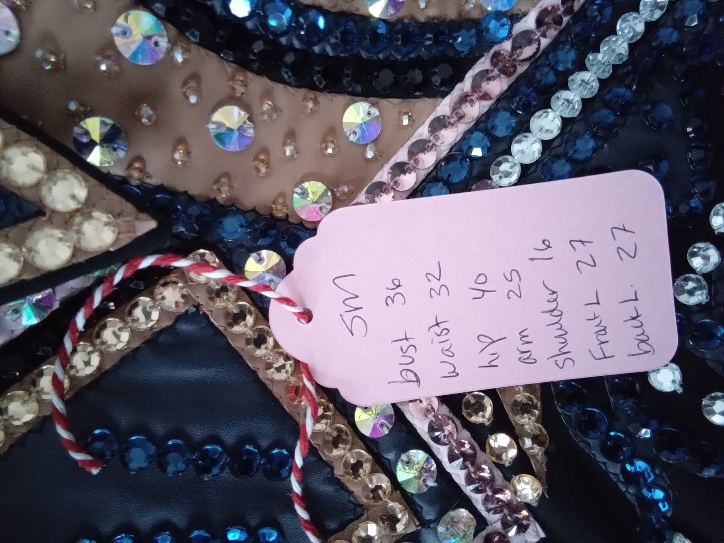 CUSTOM Black Tan Peach Top & Pad set