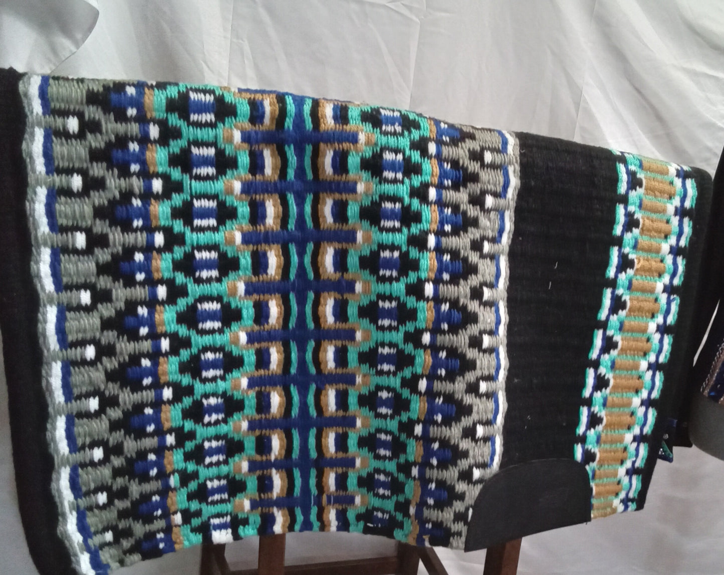 CUSTOM Teal Blue & Tan Vest with shirt & pad