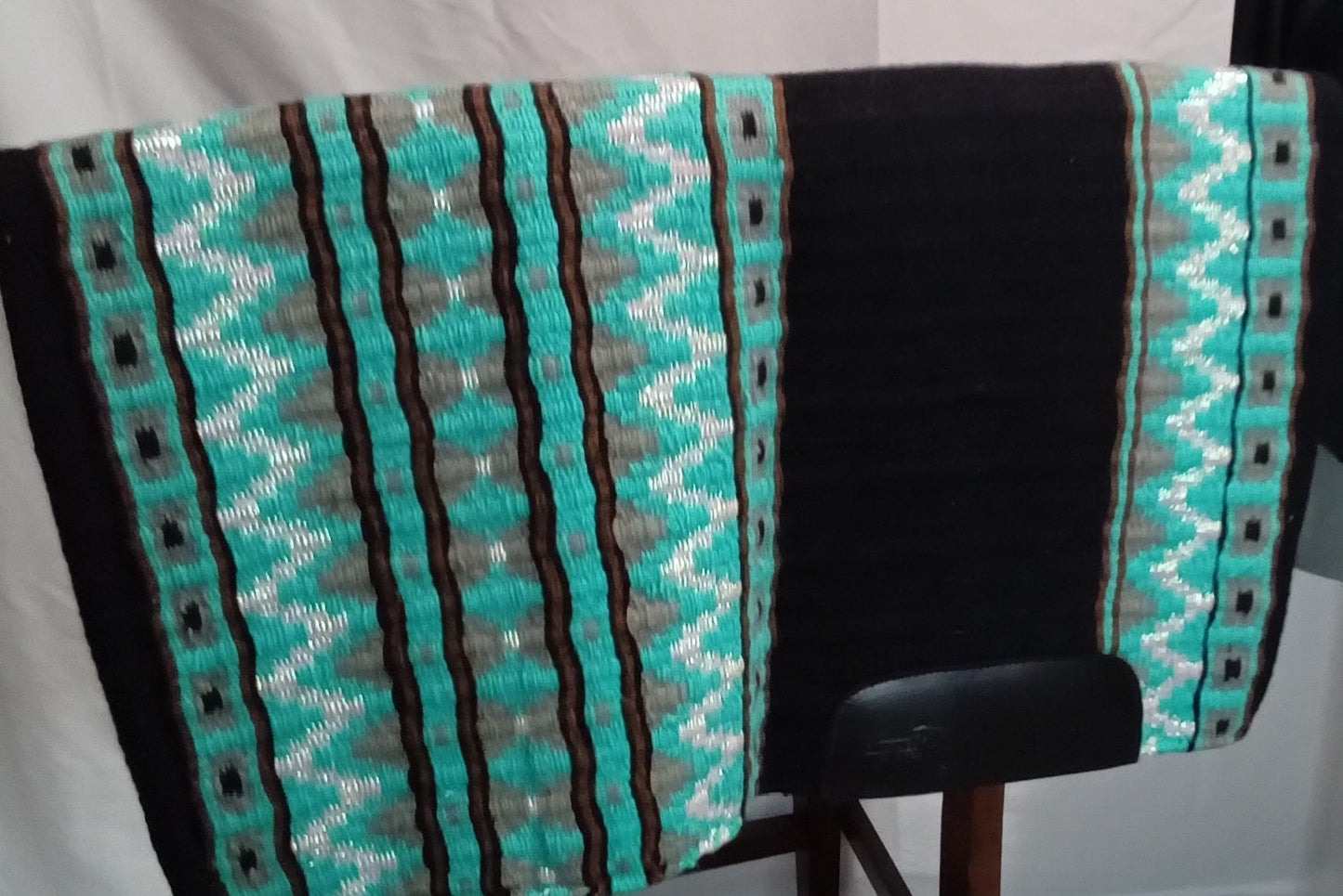 CUSTOM Turquois & Black Vest, Shirt, & Pad set