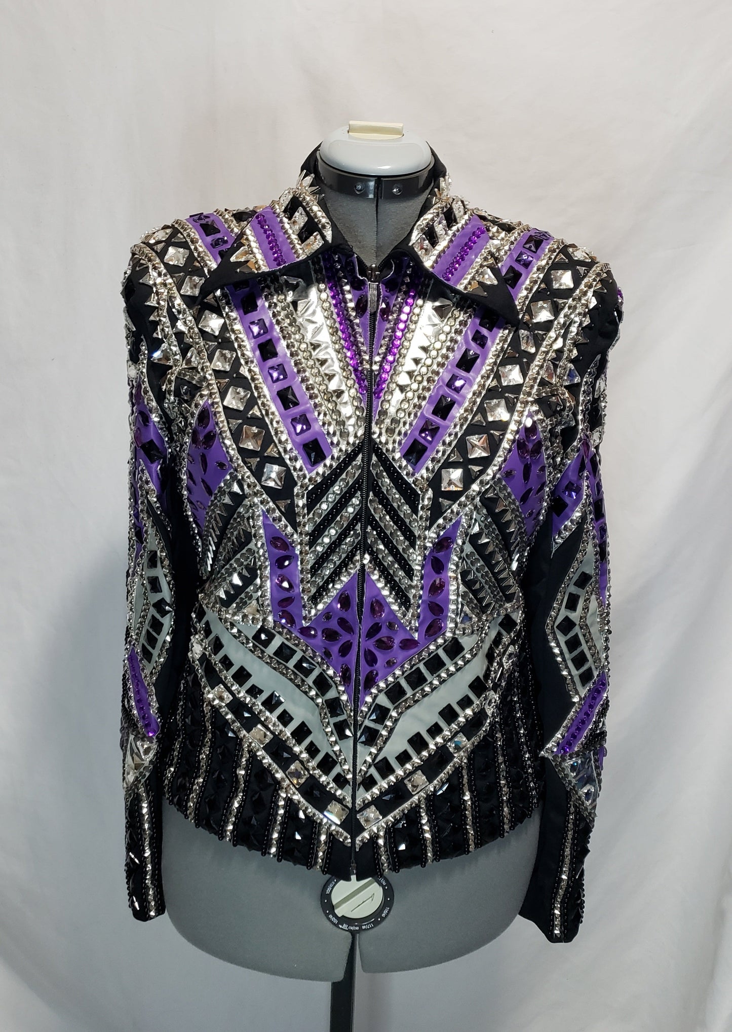 CUSTOM Black, Purple, & Grey Jacket