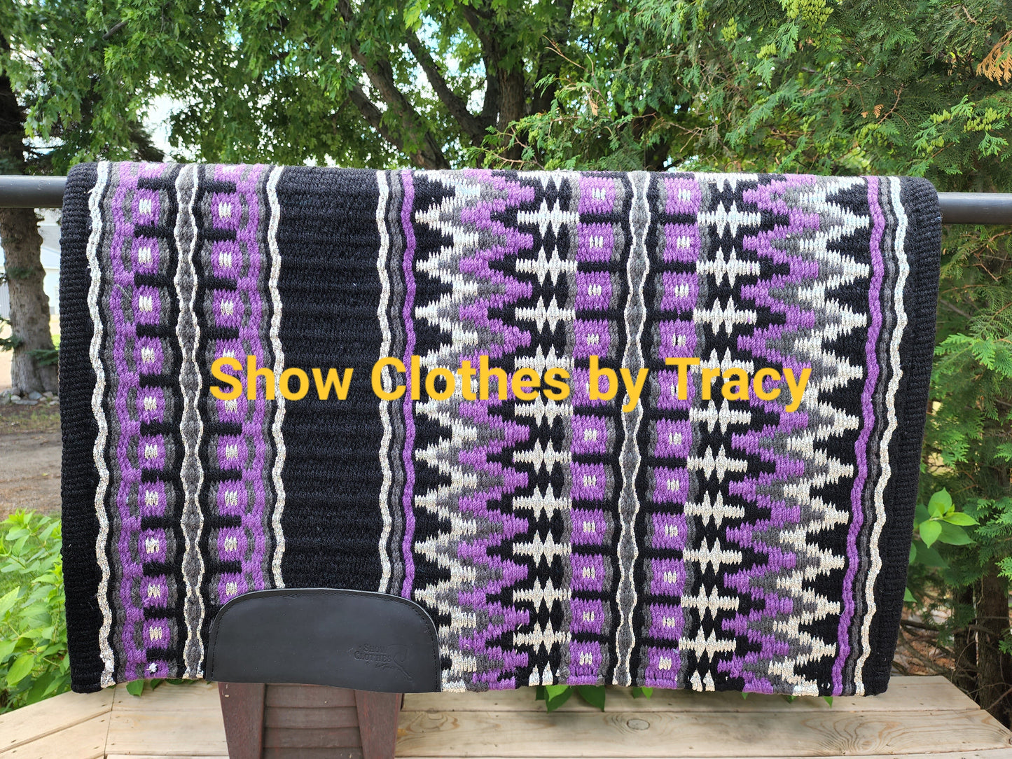 CUSTOM Black & Purple Vest, Shirt, & pad set