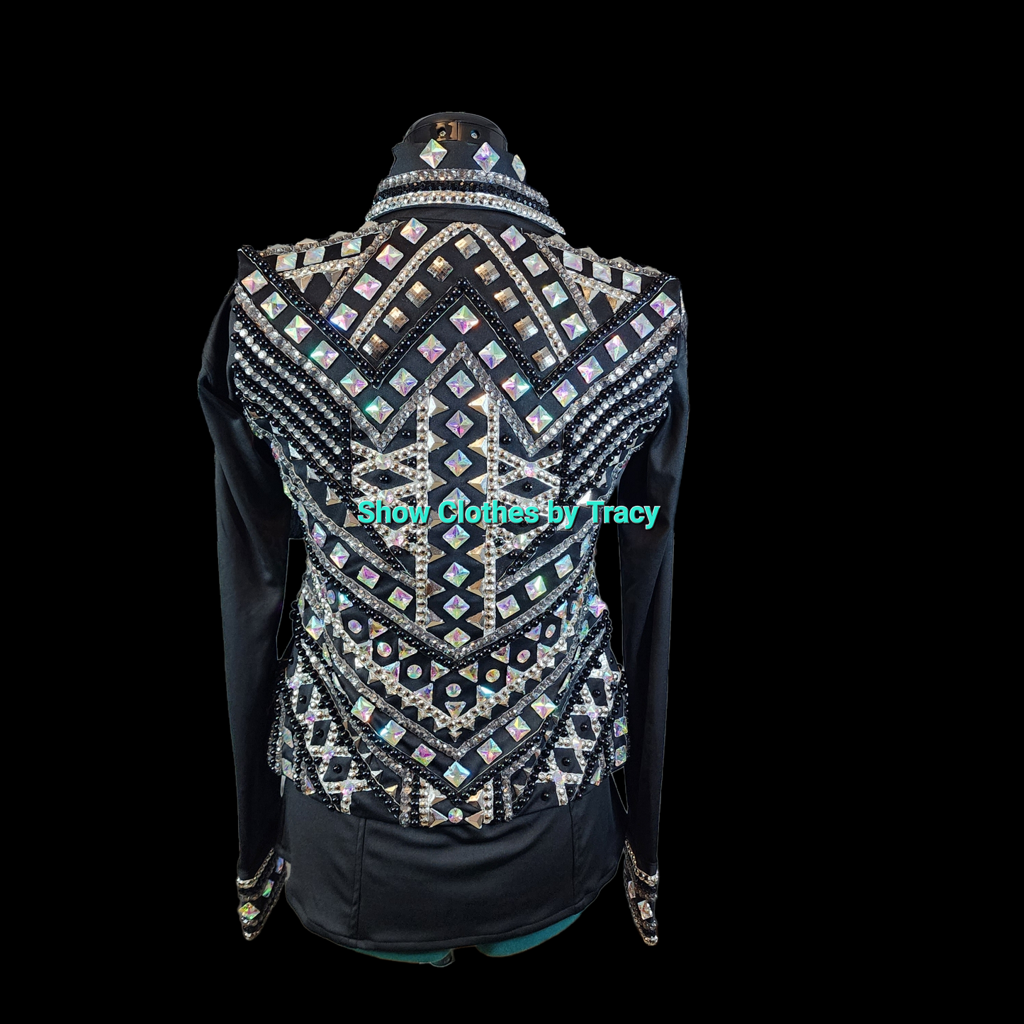 A XS Black & silver vest