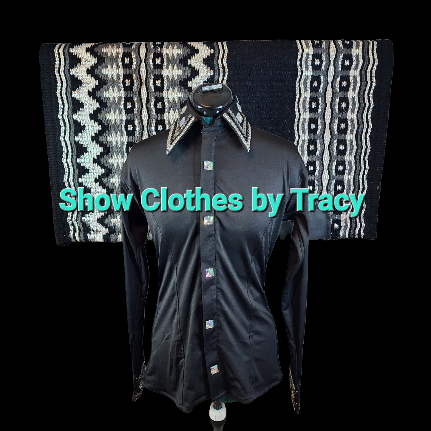 A XS Black & silver vest