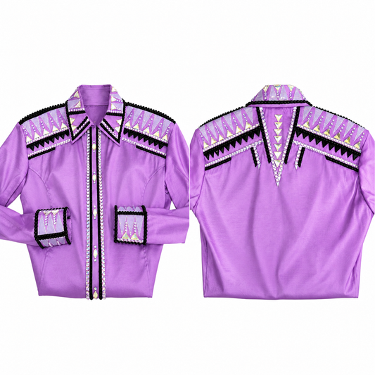 XL Purple stretch taffeta day shirt
