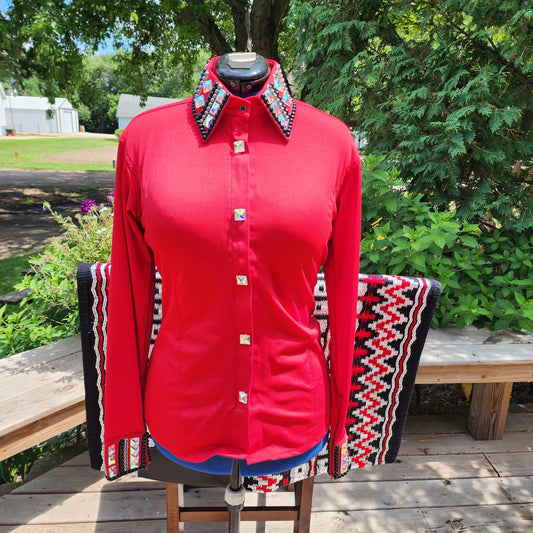 CUSTOM Red lycra day shirt