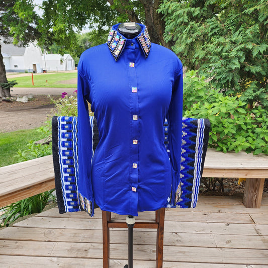 CUSTOM Blue lycra day shirt