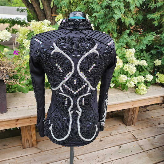 A XS Black & Silver Showmanship jacket