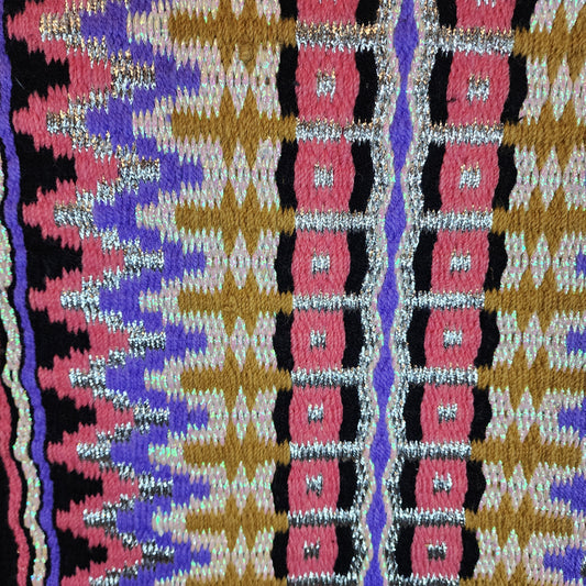 34x42 Pink, purple, goldenrod, silver, & black oversize pad