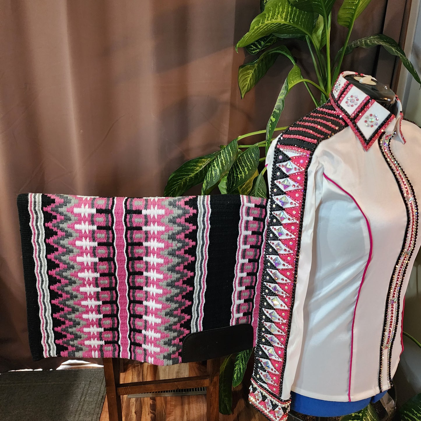 Medium White stretch taffeta day shirt