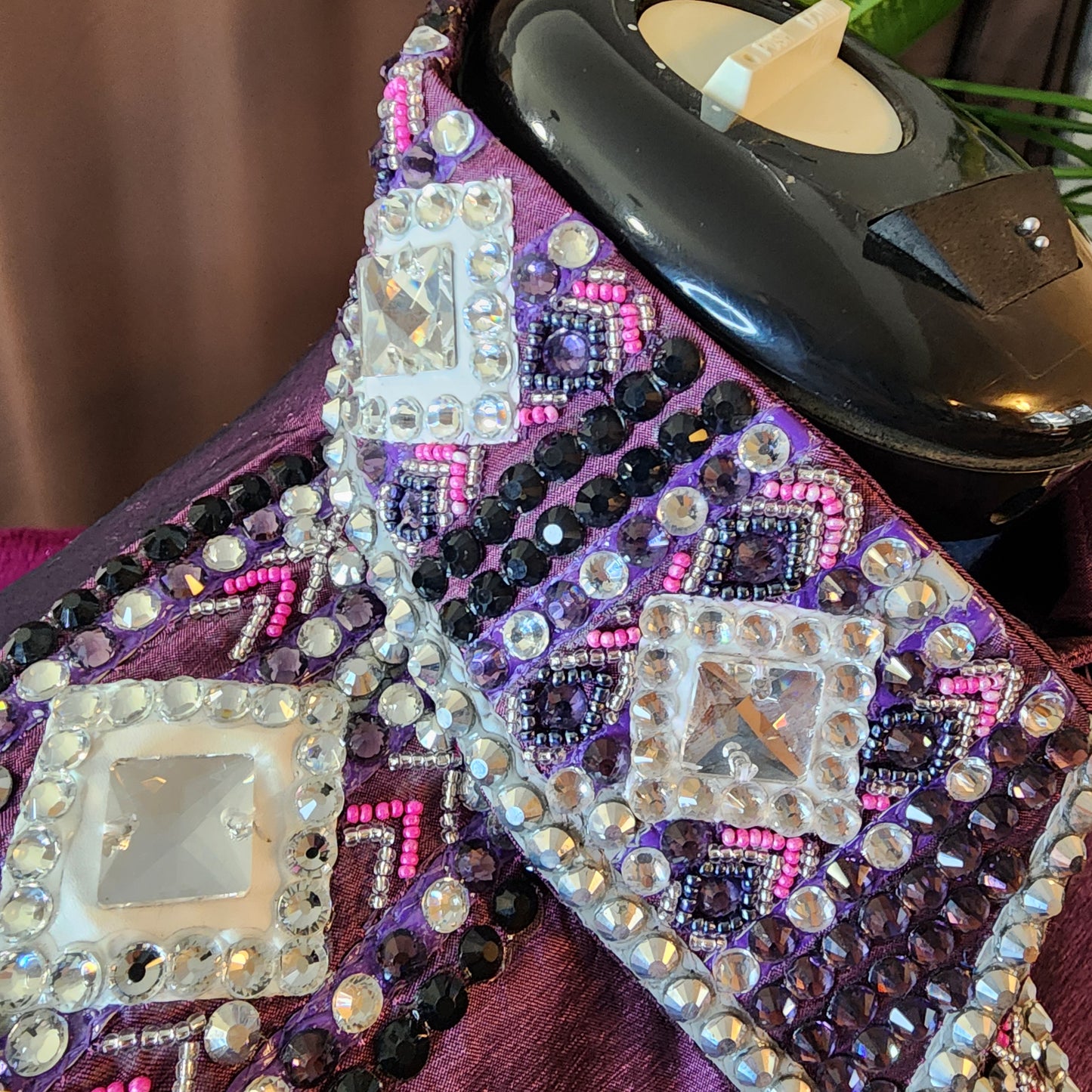 CUSTOM ORDER Plum/Eggplant taffeta day shirt