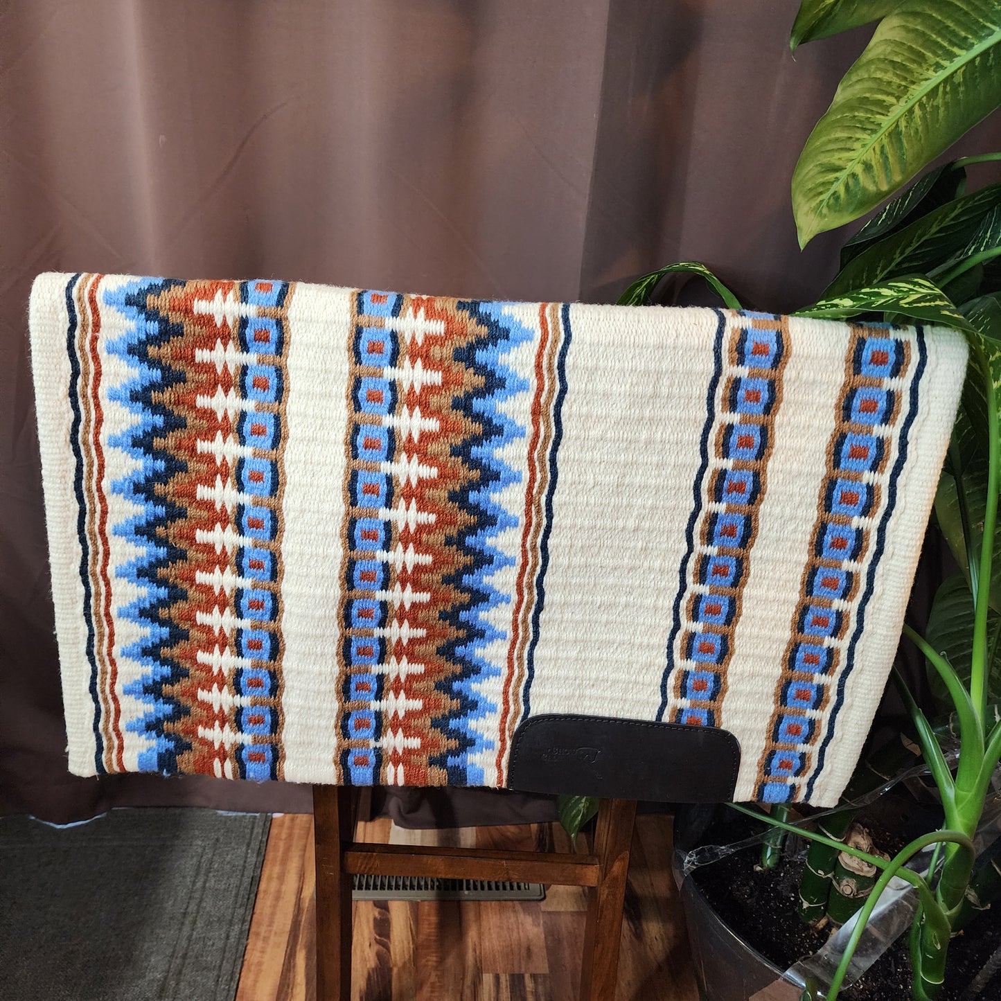 CUSTOM ORDER Cream & Navy taffeta day shirt