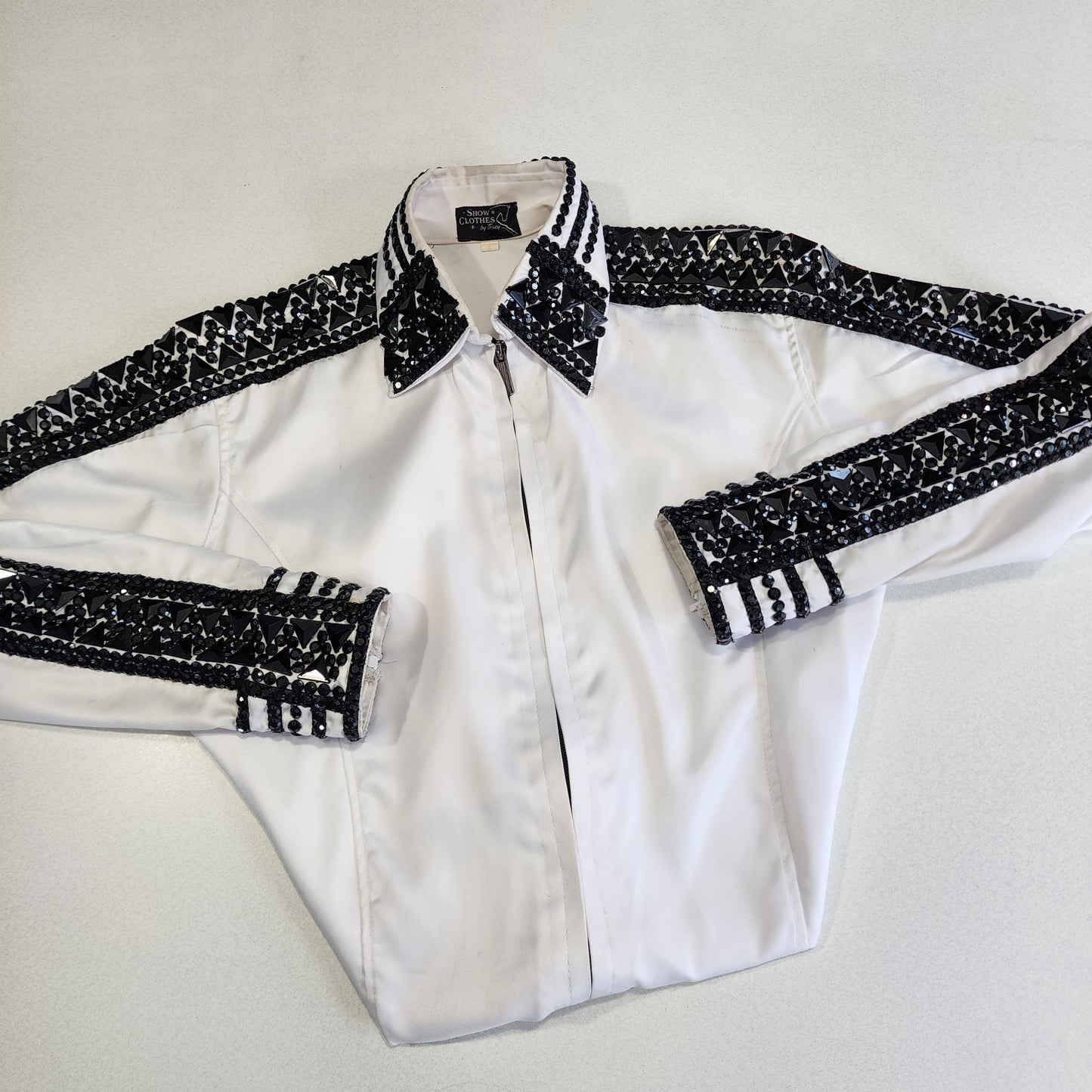 XXL White taffeta day shirt
