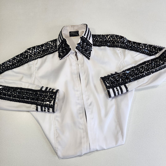 XXL White taffeta day shirt