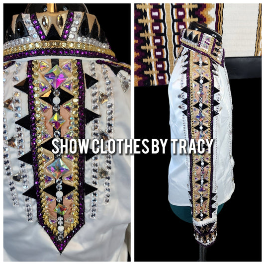 CUSTOM ORDER white taffeta day shirt