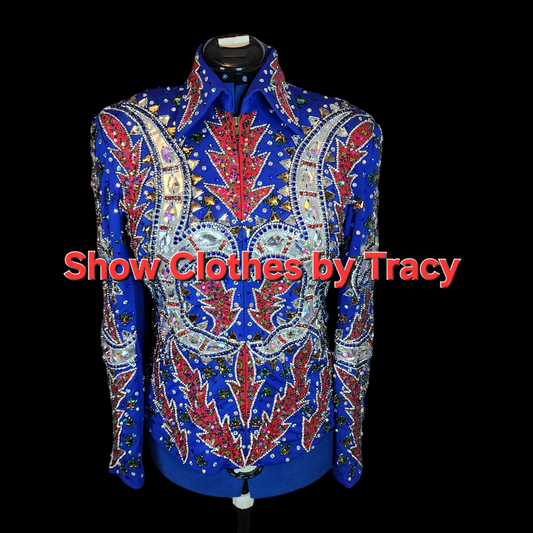 A Small Blue Kaleidoscope jacket