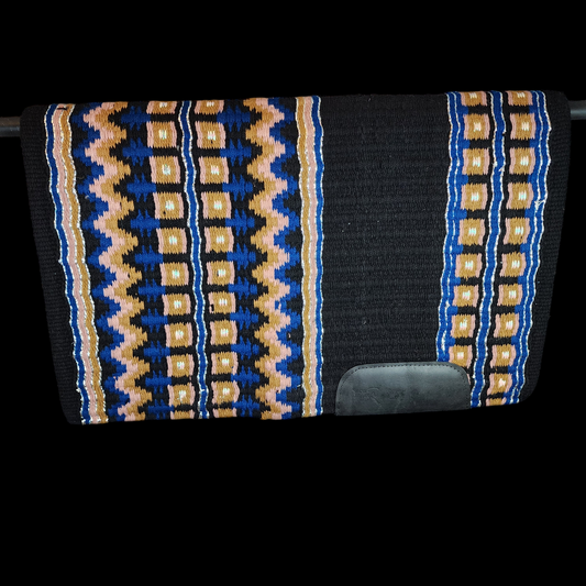 34x42 Black, tan, pink, blue, silver, & pearl