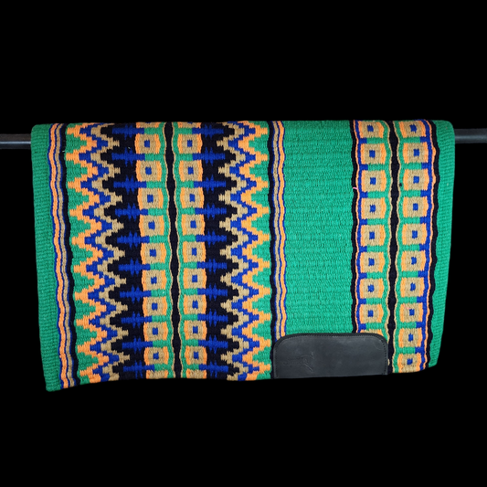 34x42 Black, green, orange, dark blue, tan oversize pad