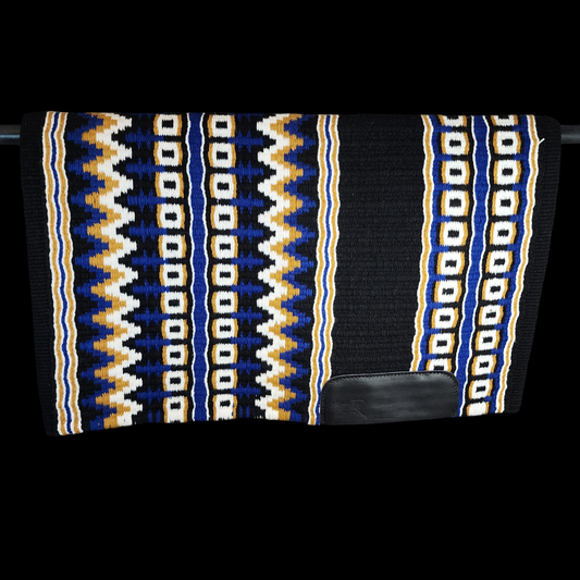 34x42 Blue, goldenrod, black, white oversize pad