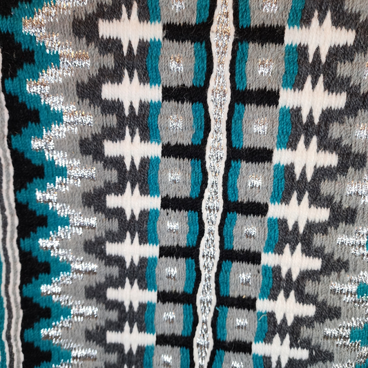34x42 Teal, black, grey, charcoal, silver oversize pad