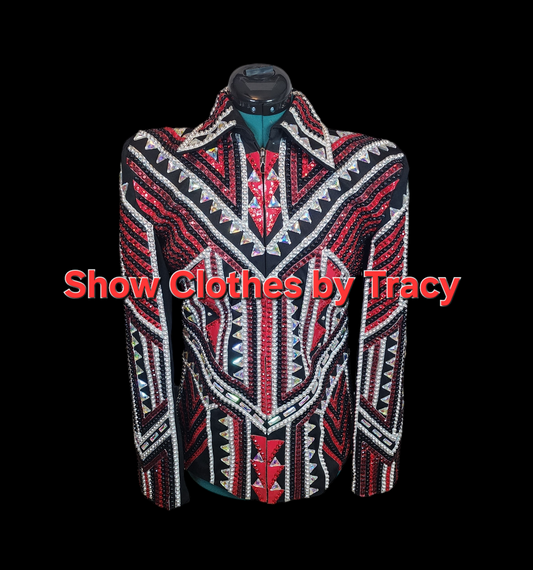 A Small Black & Red Showmanship jacket