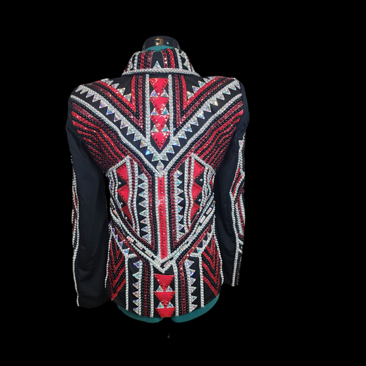 A Small Black & Red Showmanship jacket