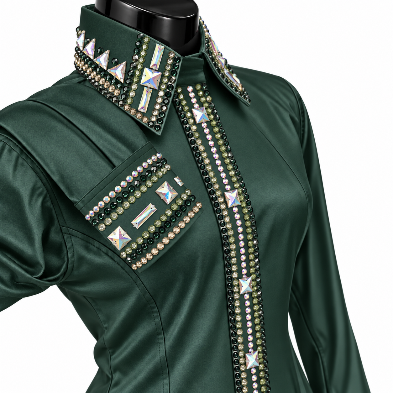 CUSTOM ORDER Green lycra day shirt