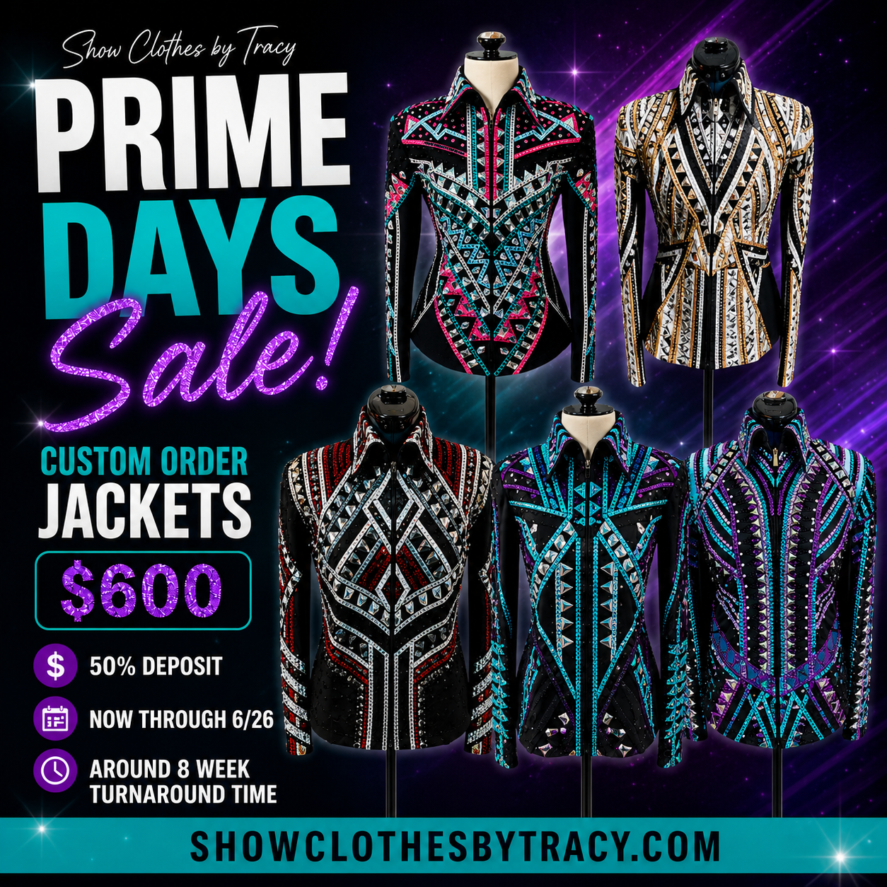 CUSTOM ORDER Jacket PRIME DAYS SALE
