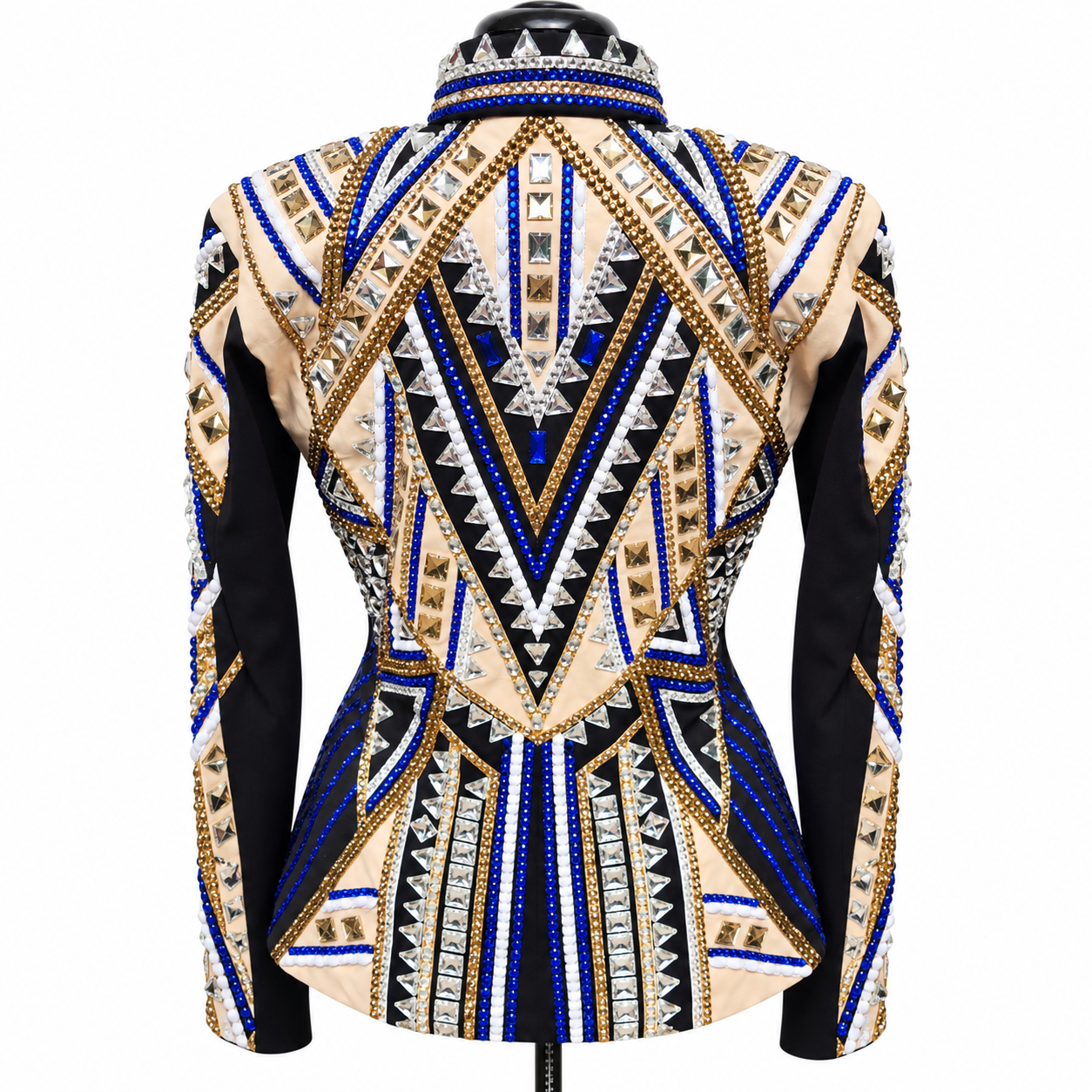 Large Black Gold & Blue Showmanship jacket