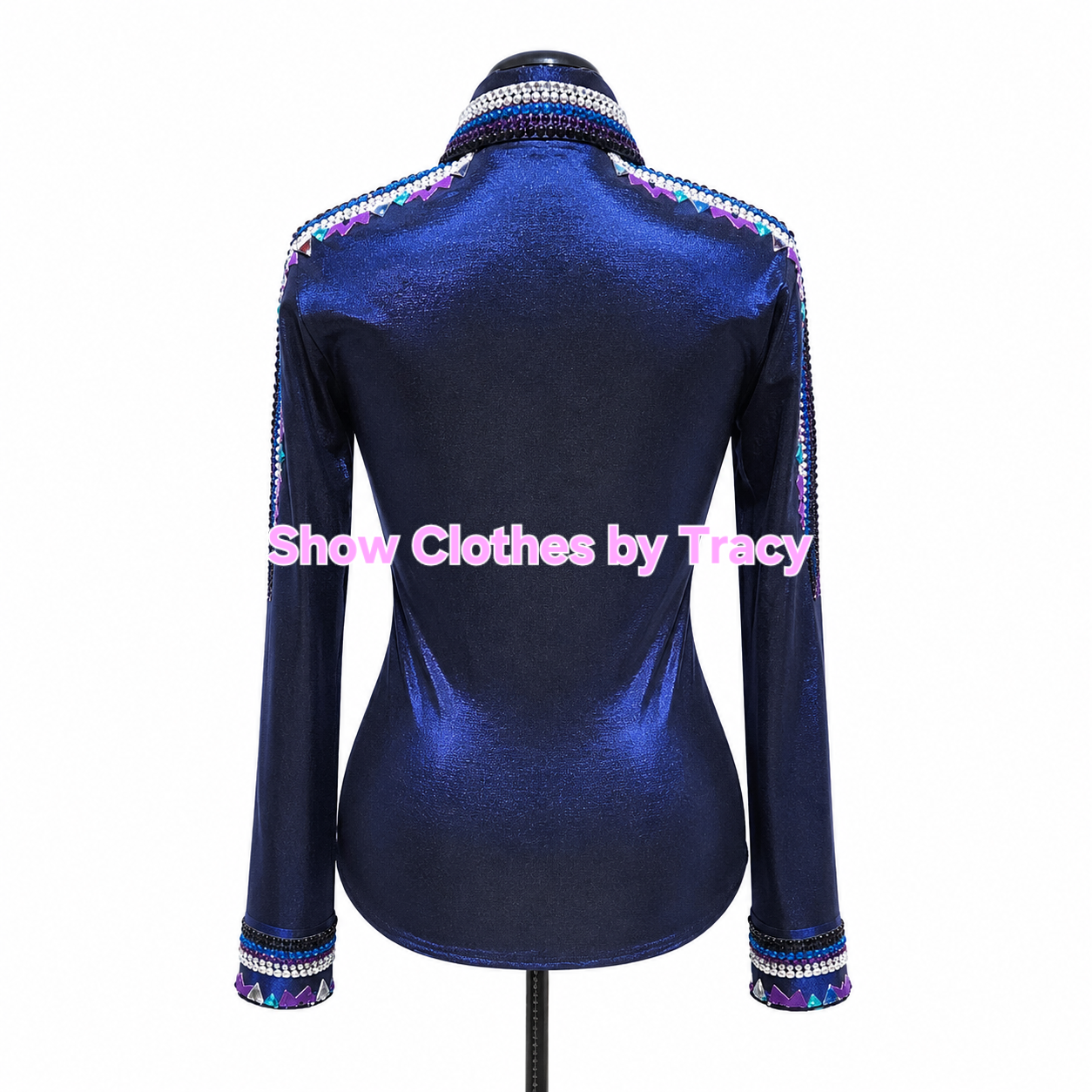 CUSTOM ORDER Navy blue & purple day shirt