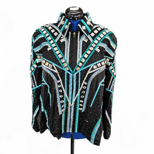 Plus Size Black Showmanship Jacket