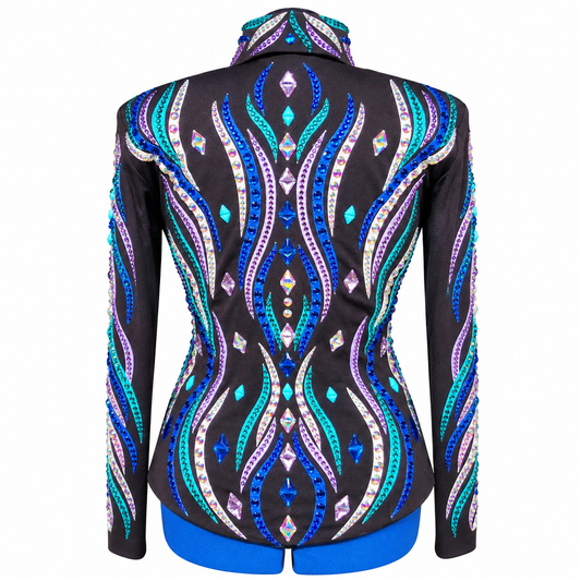 Large Black stretch showmanship jacket