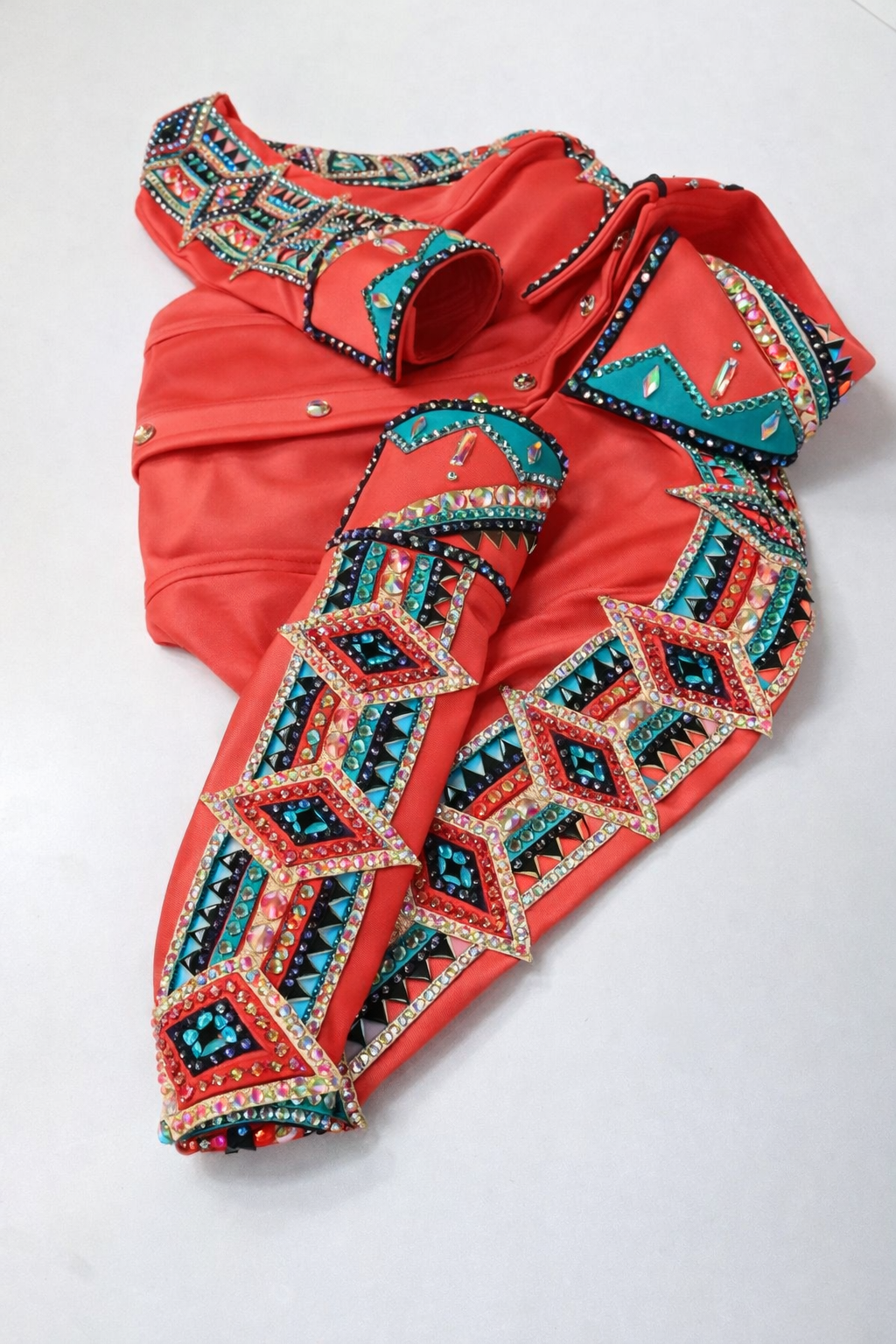 CUSTOM ORDER Coral & teal day shirt