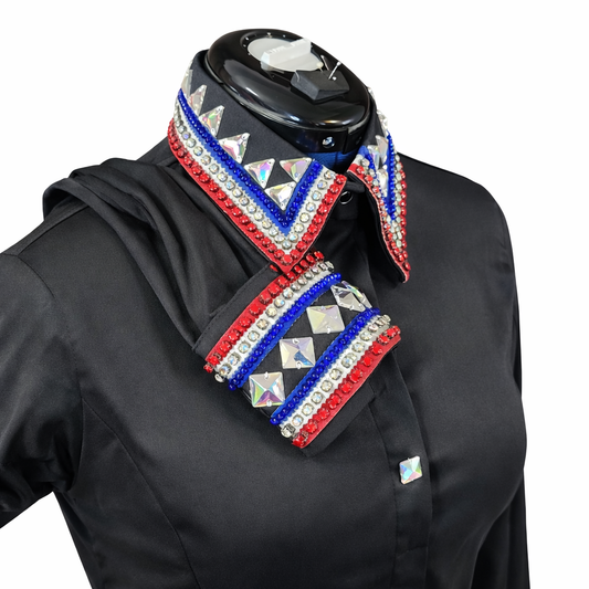 Large black red white & blue day shirt