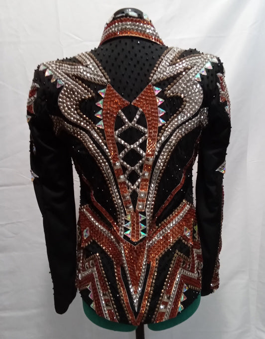 CUSTOM Amber & Silver Showmanship Jacket