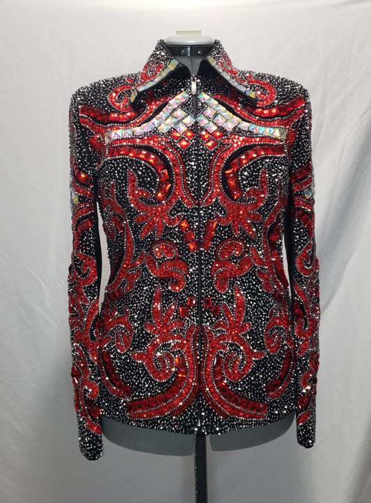 CUSTOM Red & Black Jacket & Pad set