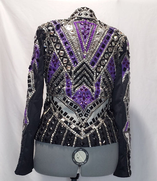 CUSTOM Black, Purple, & Grey Jacket