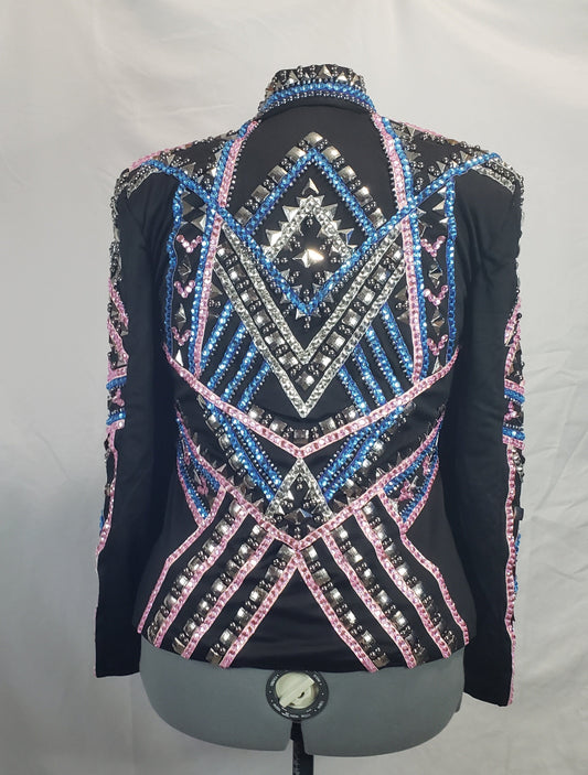 CUSTOM Showmanship Jacket Pink & Blue