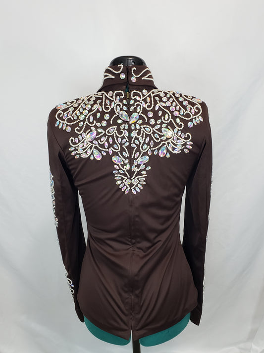 CUSTOM Chocolate & Pearl Top & pad set