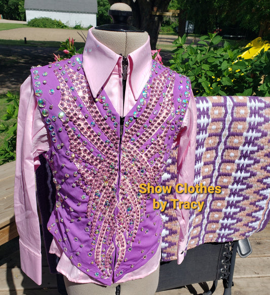 CUSTOM Youth Rapunzel Vest shirt & pad set