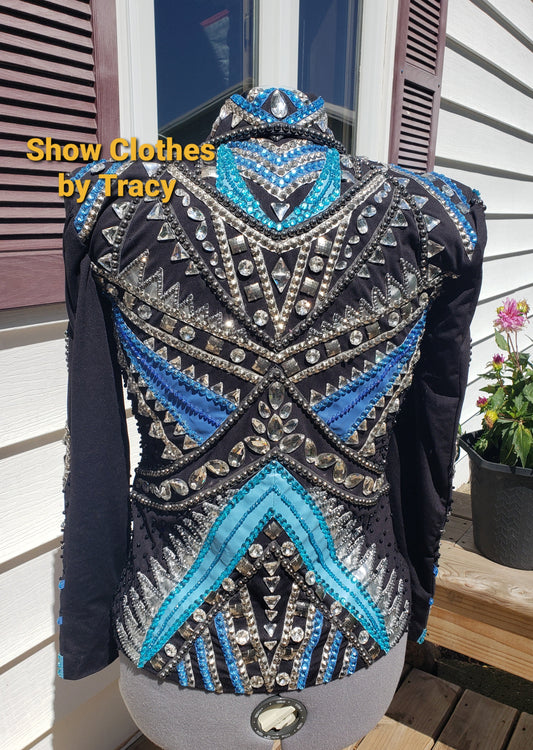 CUSTOM Turquoise Showmanship Jacket