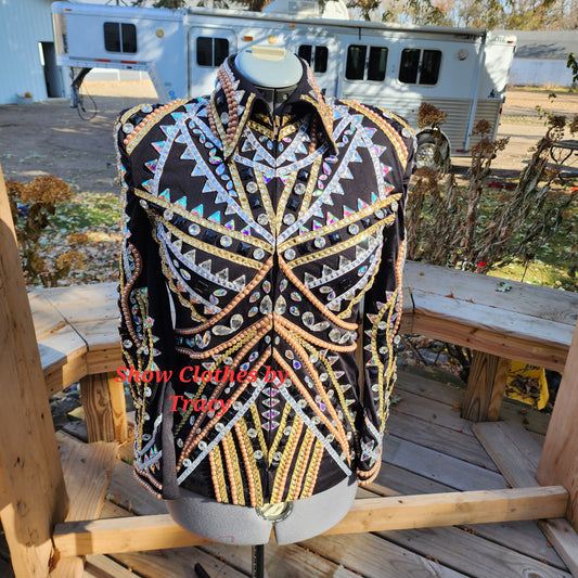 A Small Champagne & Rose' Showmanship jacket