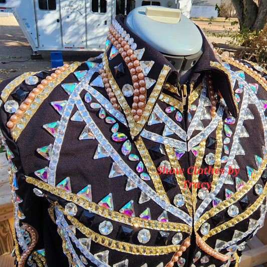 A Small Champagne & Rose' Showmanship jacket